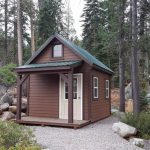 converting shed into tiny house with landscaping idea