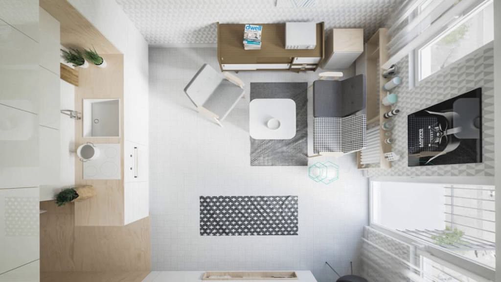 Image of: contemporary tiny house interior design ideas