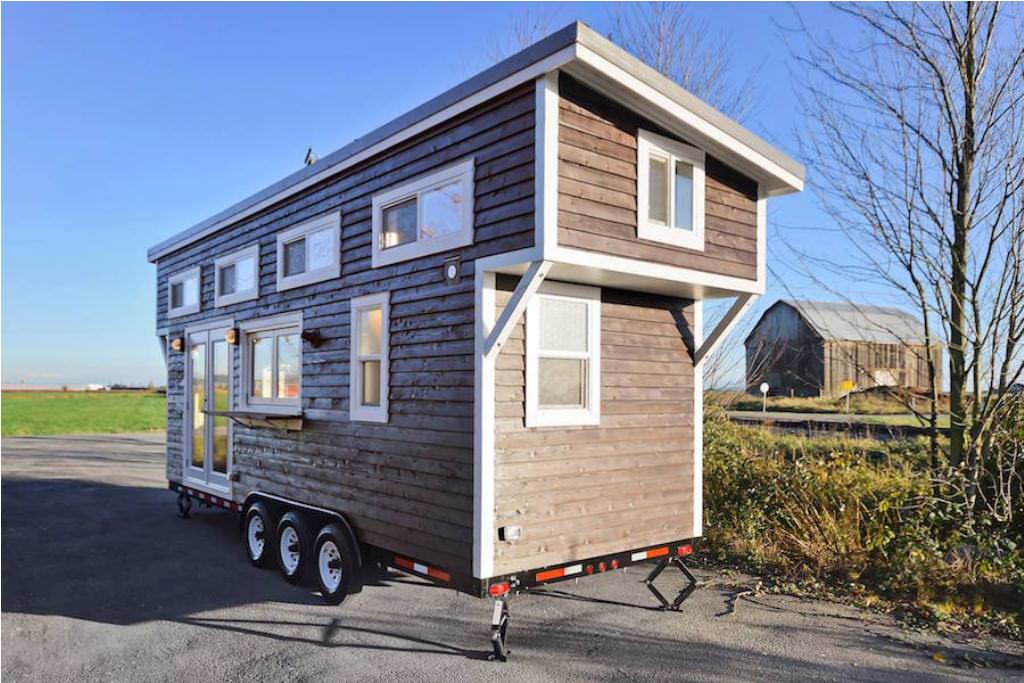 Image of: custom tiny house trailer style