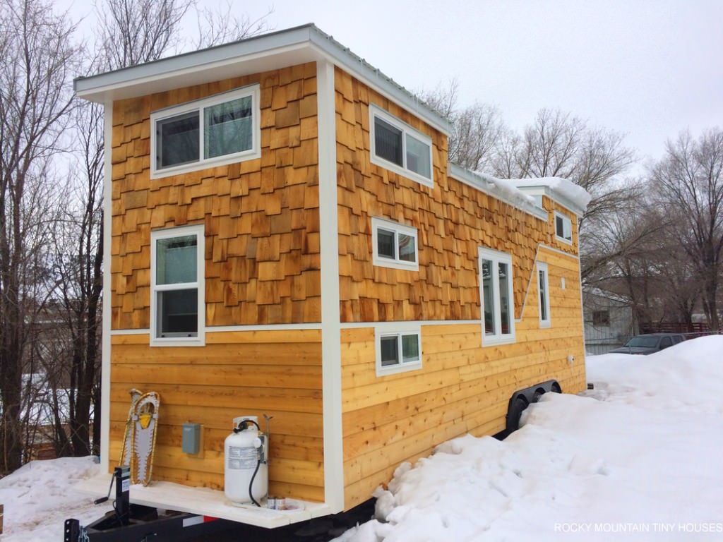 Image of: custom two story tiny house trailer