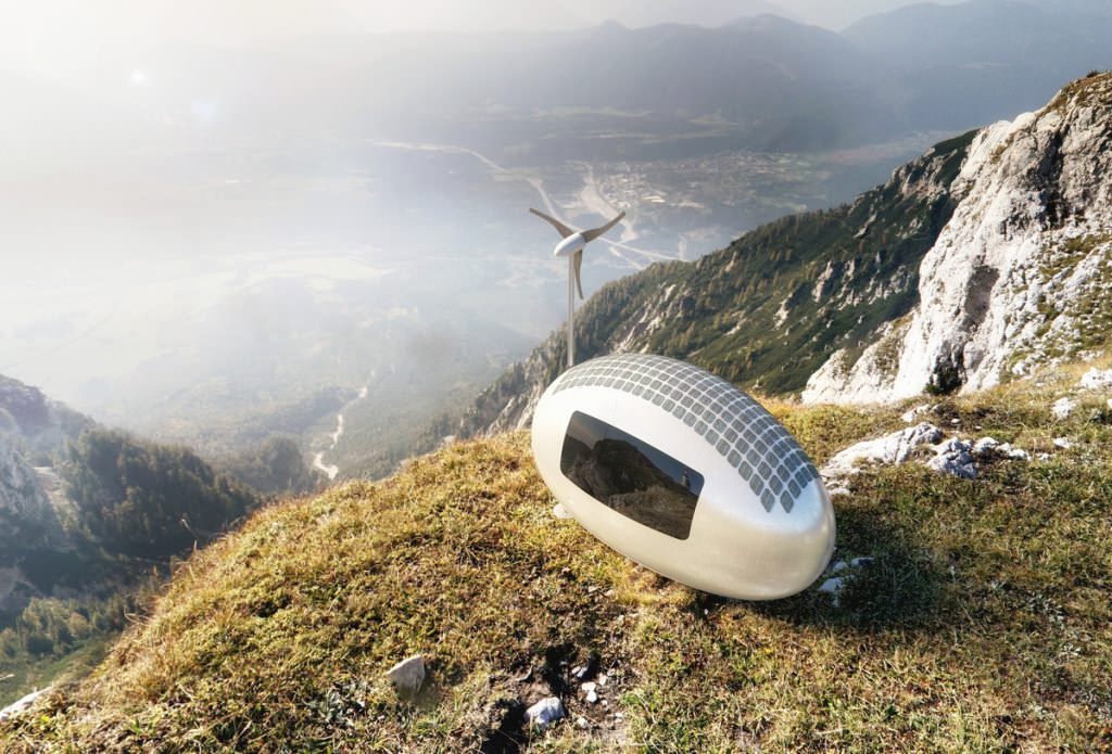 Image of: eco friendly tiny house in futuristic style