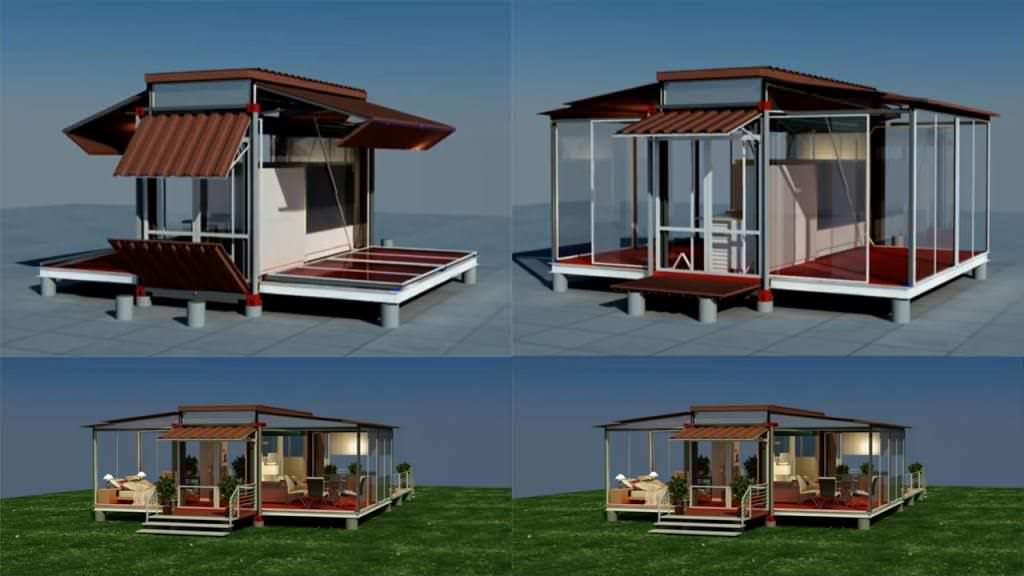 Image of: shipping tiny house design images