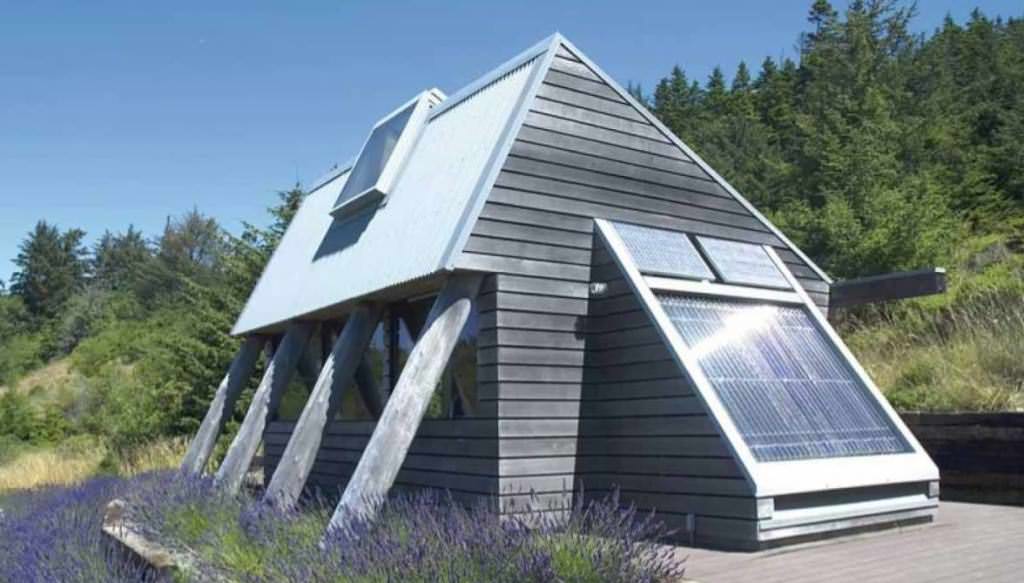 Image of: solar powered tiny house idea design