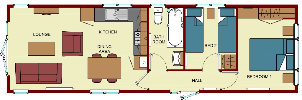 Image of: tiny house plans for families layout