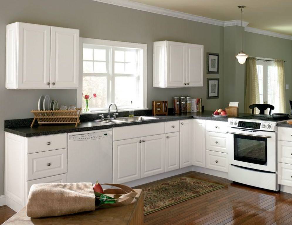 Image of: Home Depot Kitchen Cabinets White Remodels