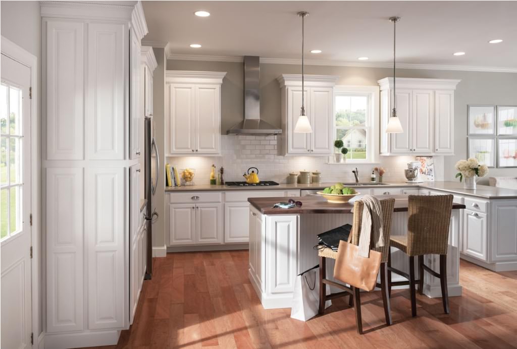 Image of: Home Depot Kitchen Cabinets White