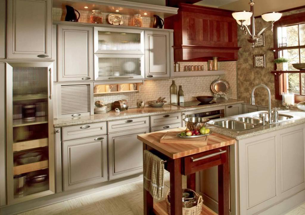 Image of: Home Depot White Kitchen Cabinets