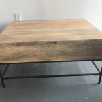 Raw Wood West Elm Coffee Table