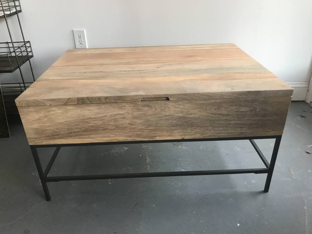 Image of: Raw Wood West Elm Coffee Table