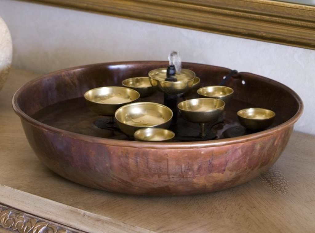 Image of: Brass Indoor Water Fountains