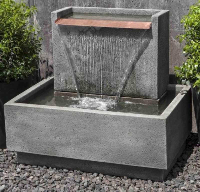 Image of: Concrete Indoor Water Fountains