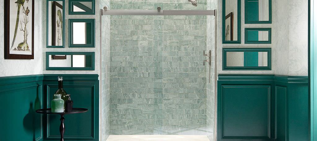Image of: Frameless Sliding Shower Doors