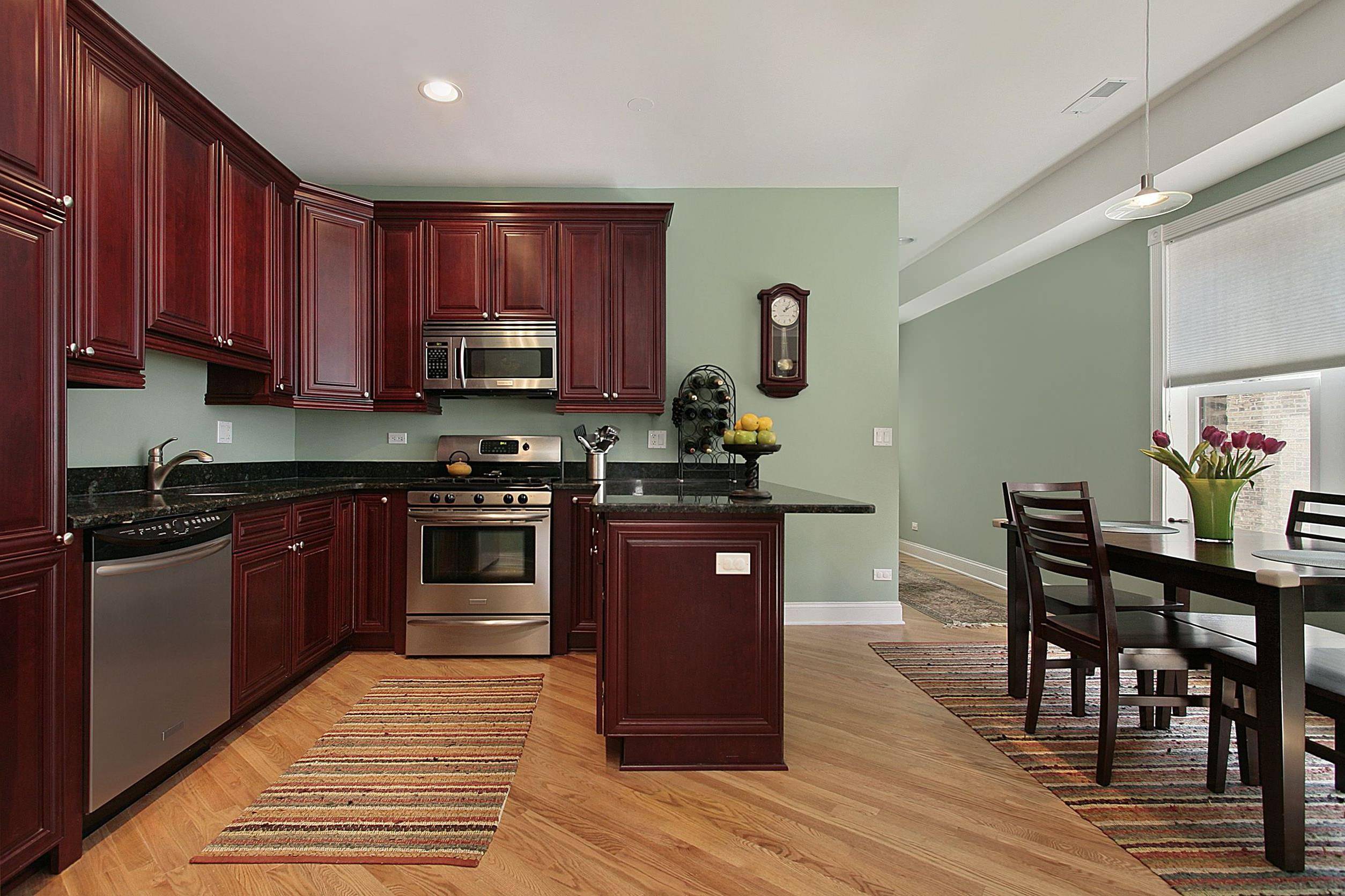 Image of: kitchen cabinet color schemes