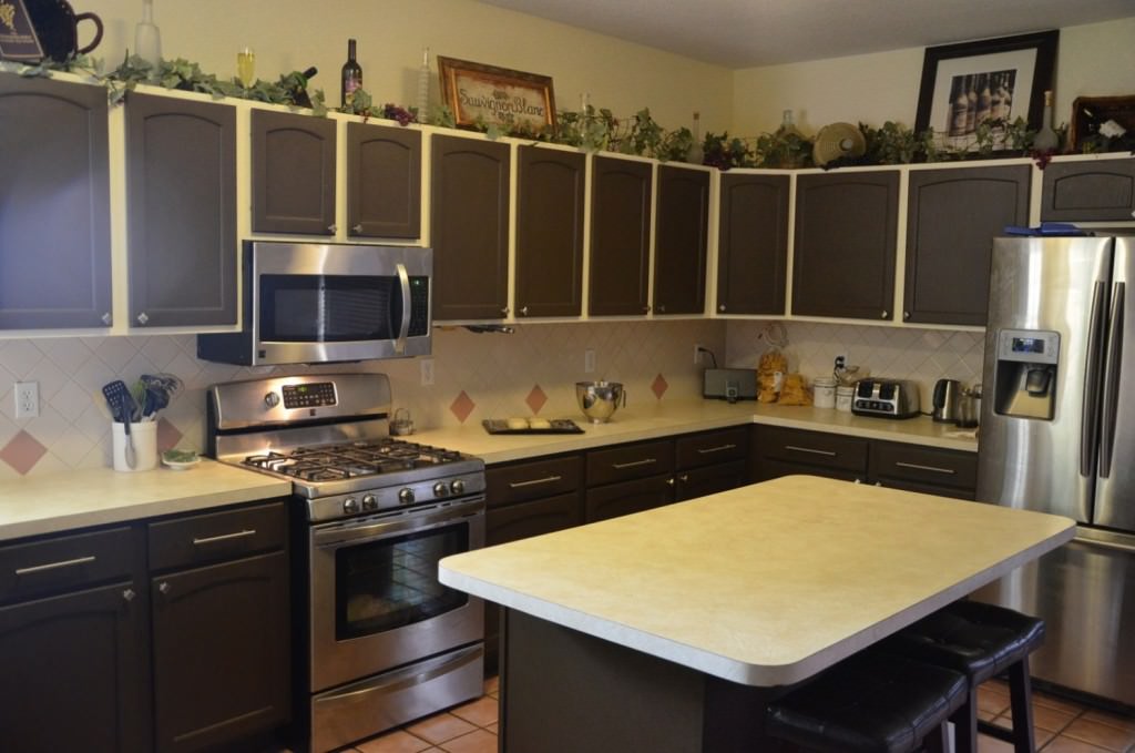 Image of: kitchen cabinet wood colors