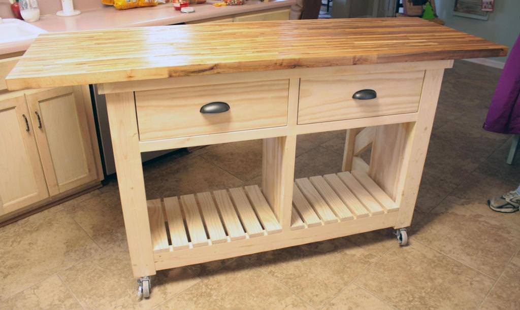 Image of: kitchen island table