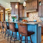 kitchen island with 4 stools