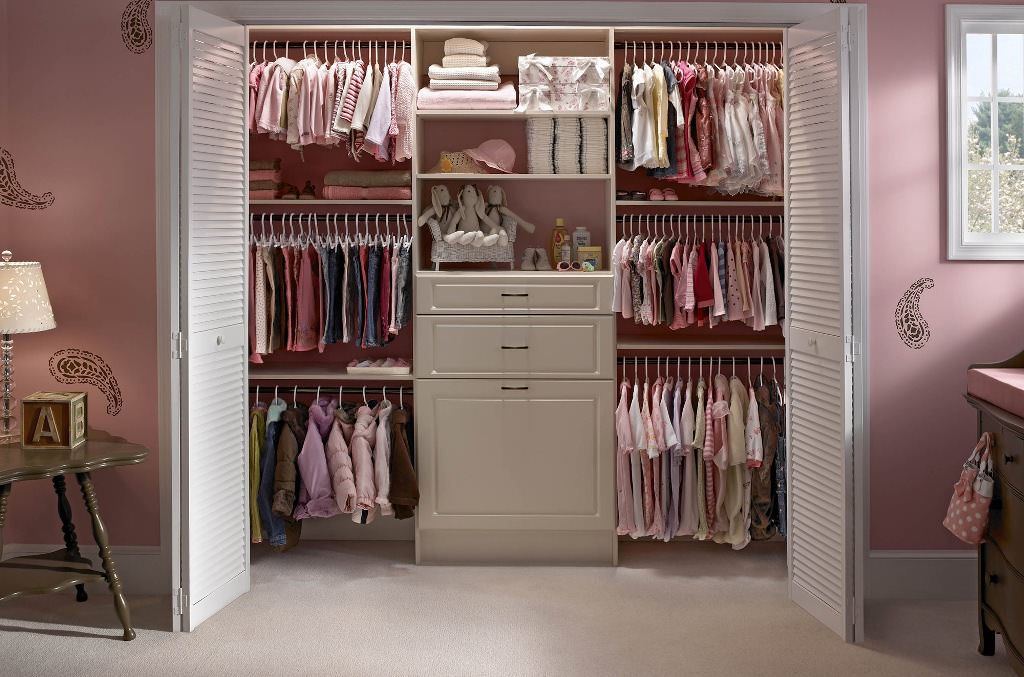 Image of: closet organization for two kids