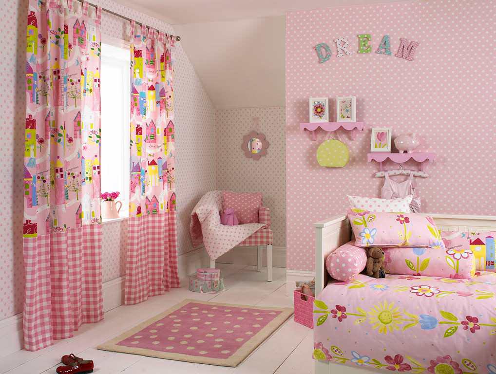 Image of: curtains for girls room