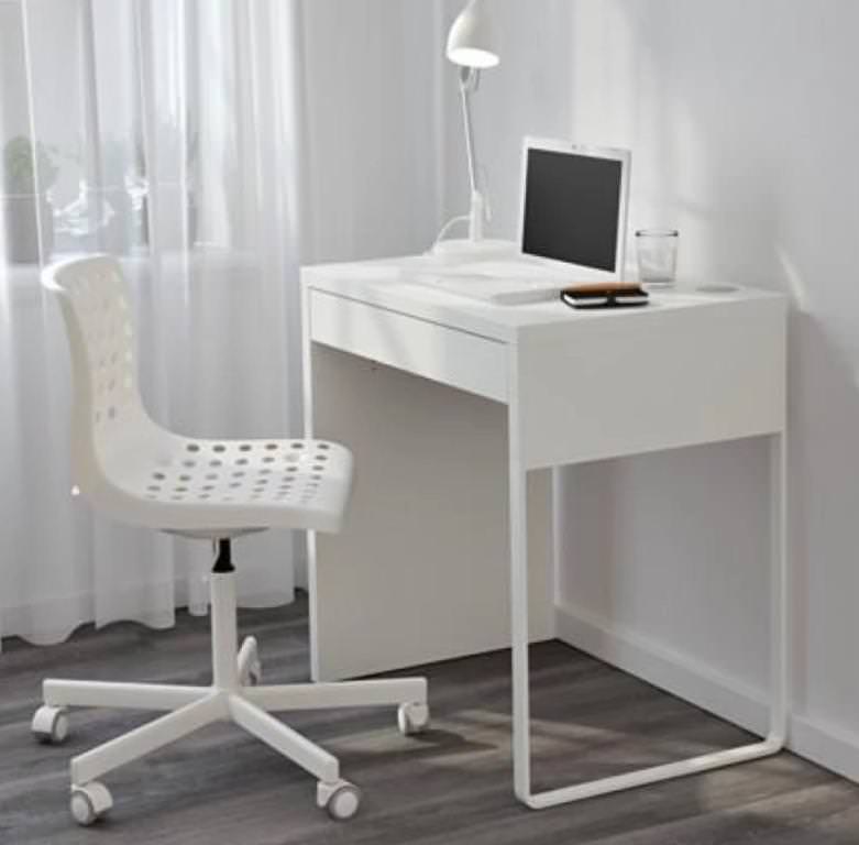 Image of: ikea office desk white