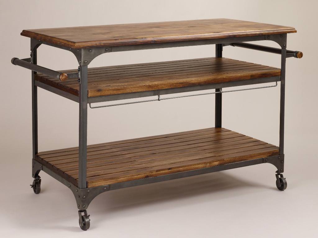 Image of: industrial kitchen island picture