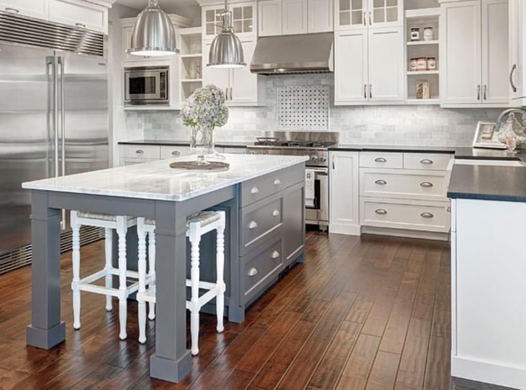 Image of: industrial kitchen island table