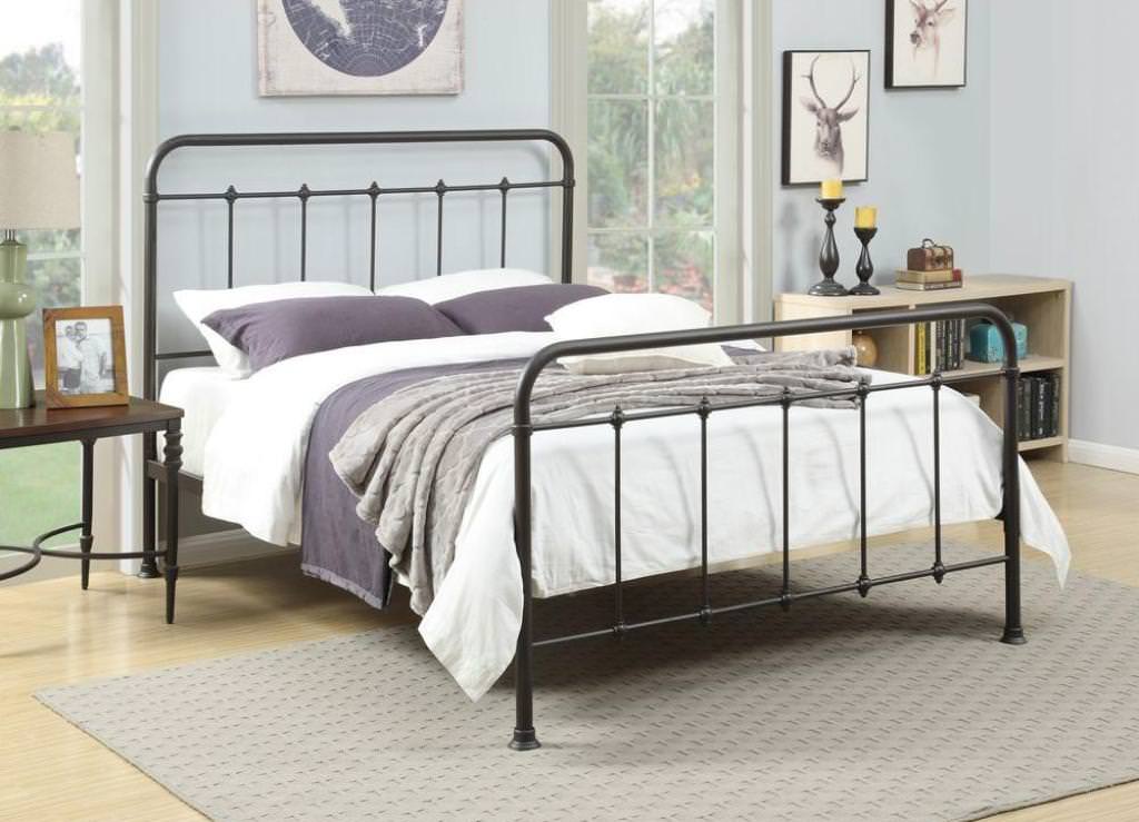 Image of: iron bed frame picture