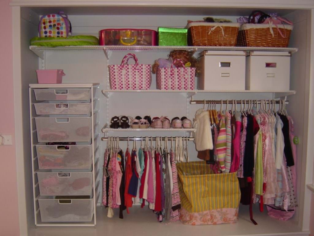 Image of: kids shoe and clothes organizers for closets