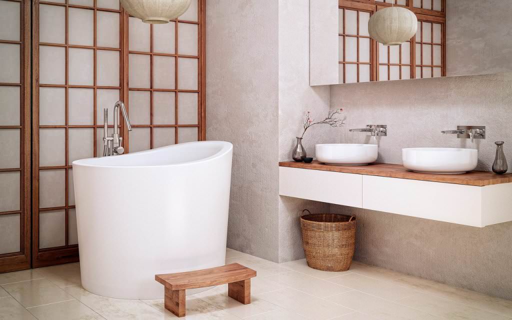 Image of: small soaking tub view