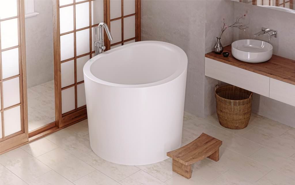 Image of: small soaking tub