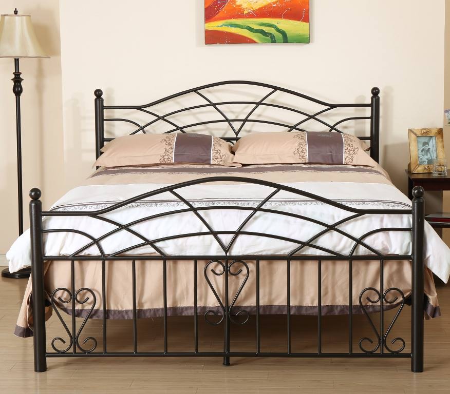 Image of: wrought iron bed frame king