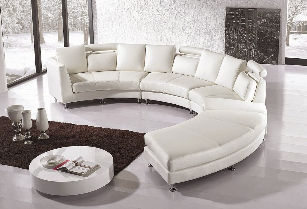 Image of: ashley curved sectional sofa