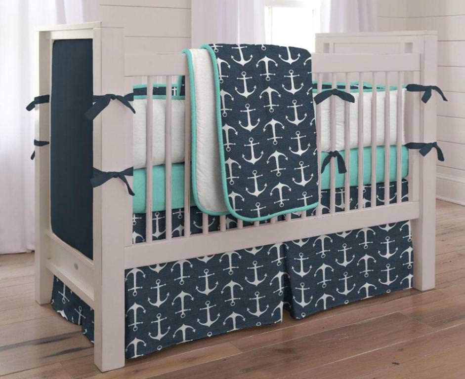 Image of: beach crib bedding for boys