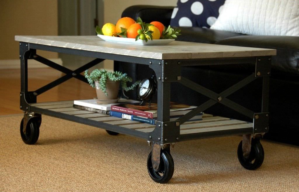 Image of: coffee table with wheels for sale