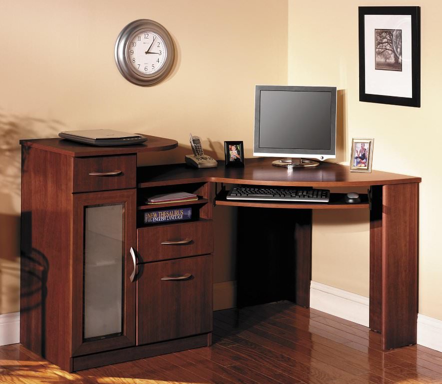 Image of: computer desks for small spaces