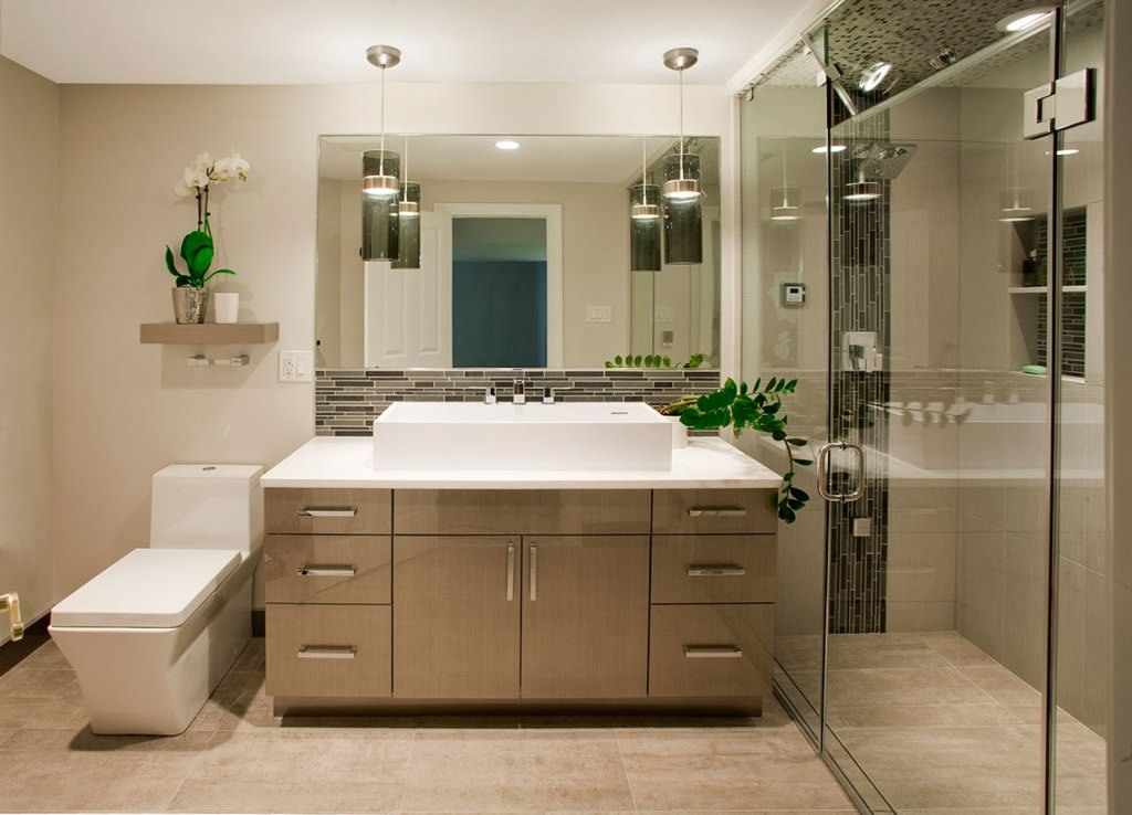 Image of: contemporary bathroom design idea