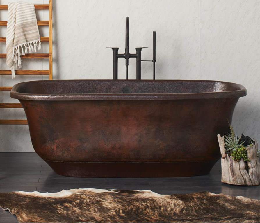 Image of: copper bathtub style