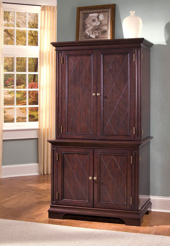Image of: corner armoire design