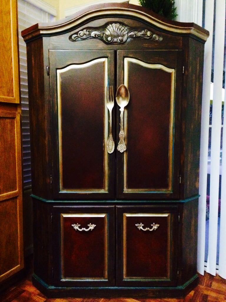 Image of: corner armoire