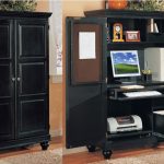 corner computer armoire