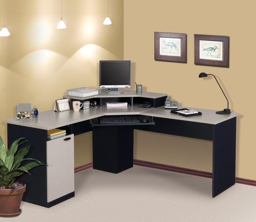 Image of: corner computer desk ikea
