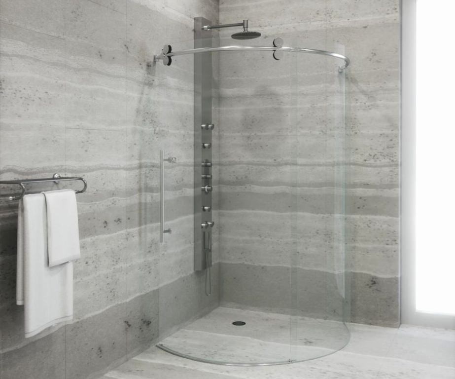 Image of: corner shower enclosure