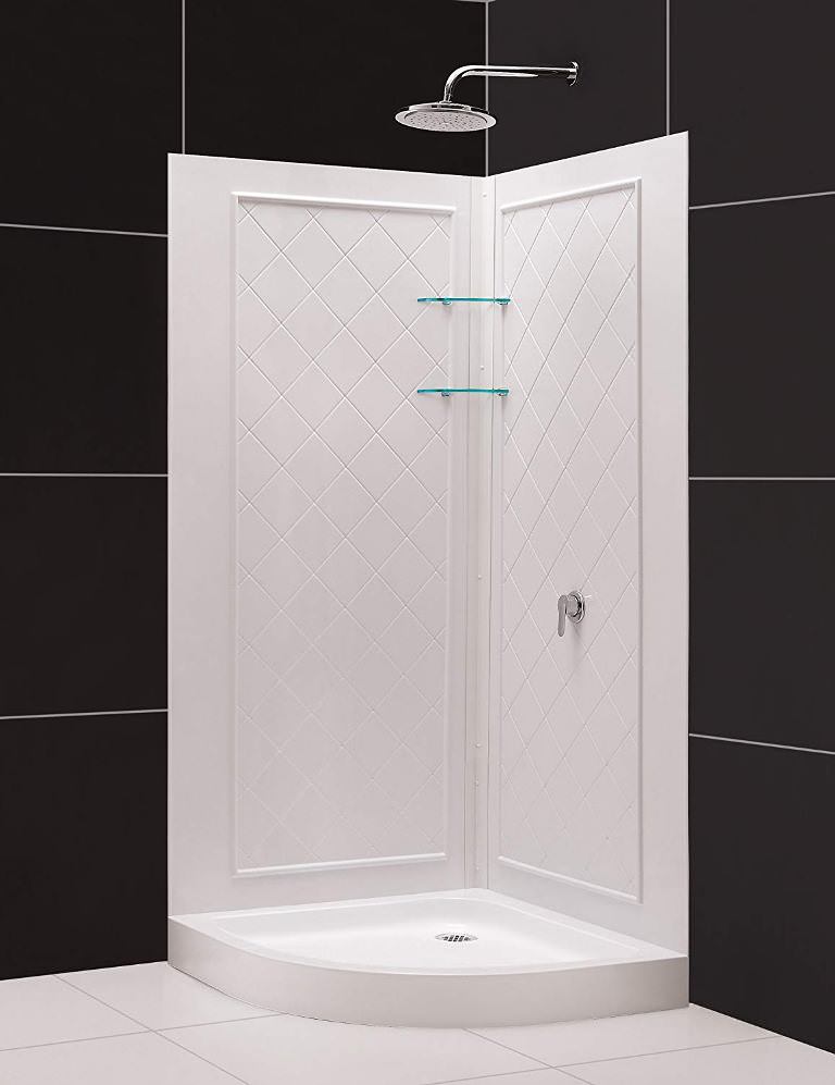 Image of: corner shower stall kits