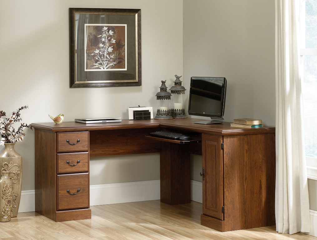 Image of: corner study desk