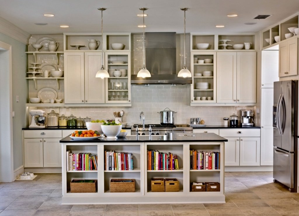 Image of: cream kitchen cabinets with glaze