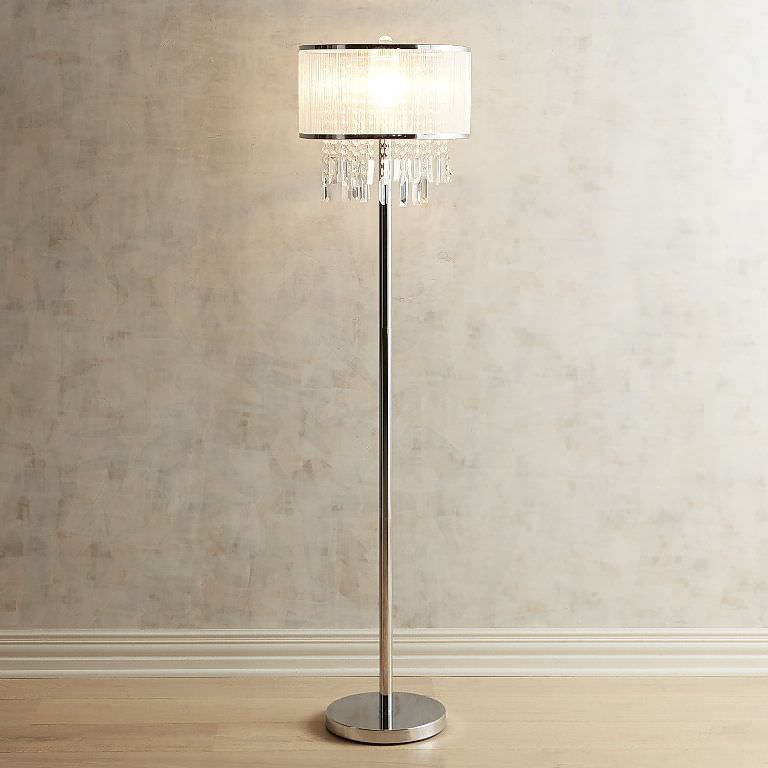 Image of: crystal floor lamp design