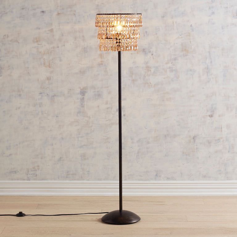 Image of: crystal floor lamp picture