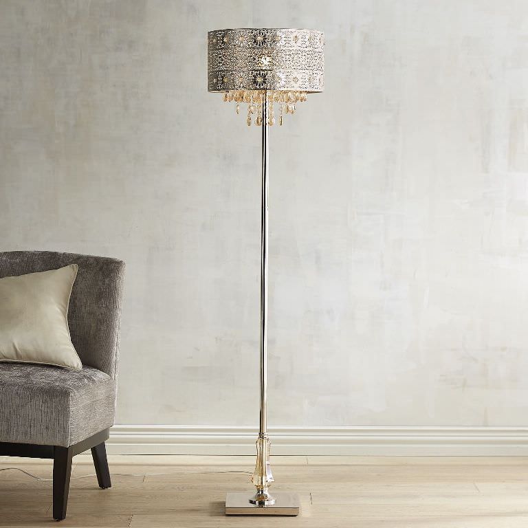 Image of: crystal floor lamp style
