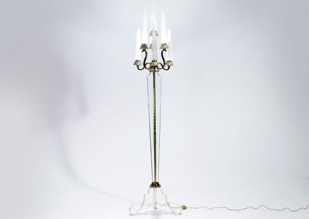 crystal floor standing lamp