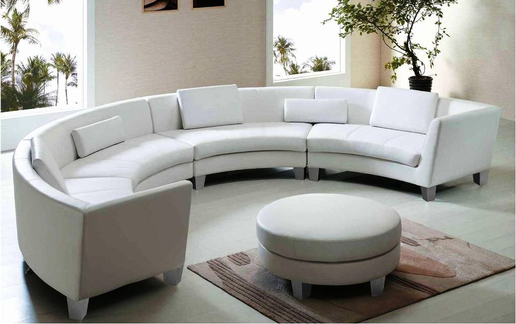 Image of: curved contemporary sofa