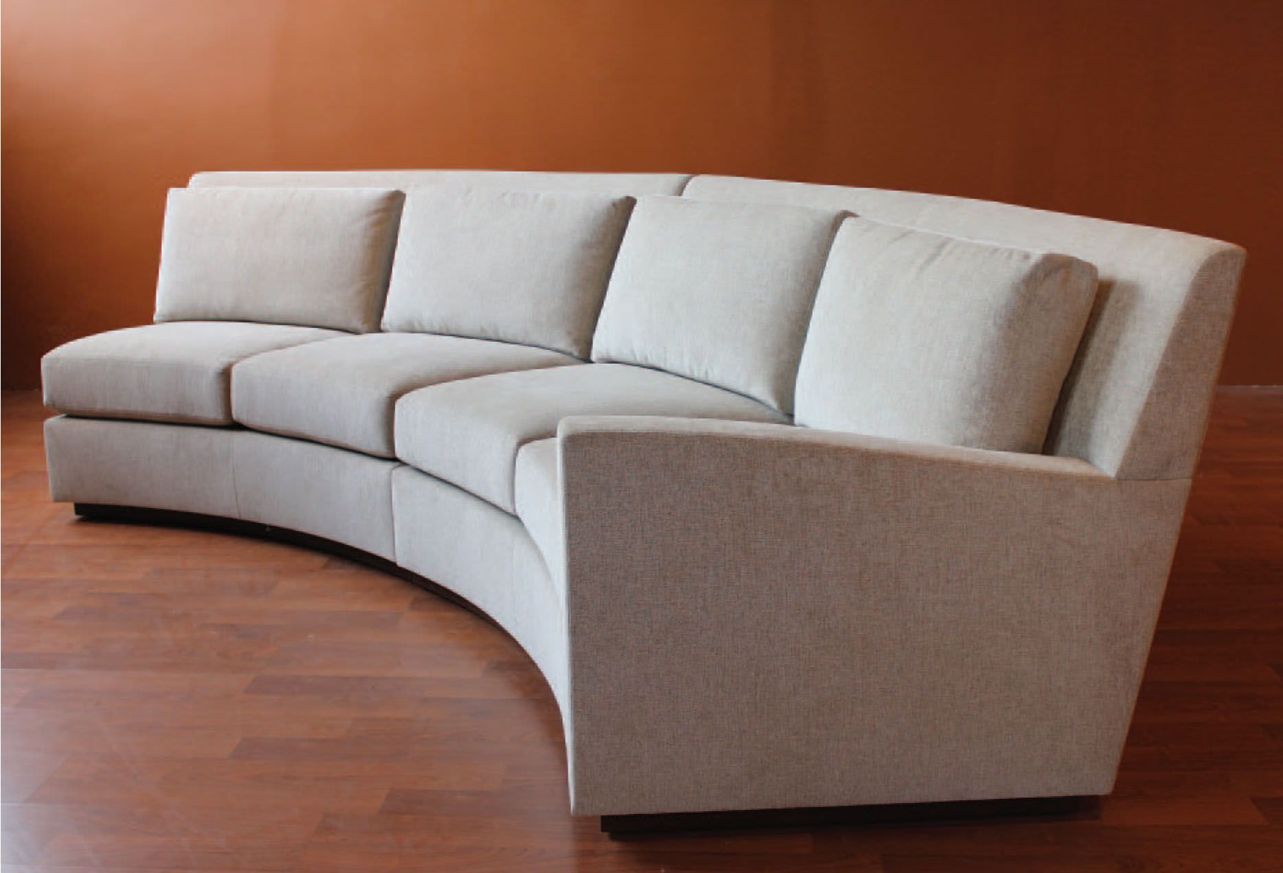 Image of: curved loveseat modern